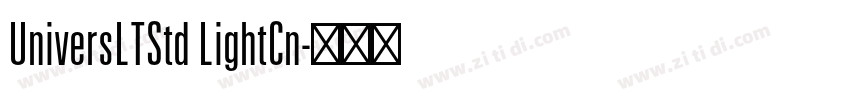 UniversLTStd LightCn字体转换